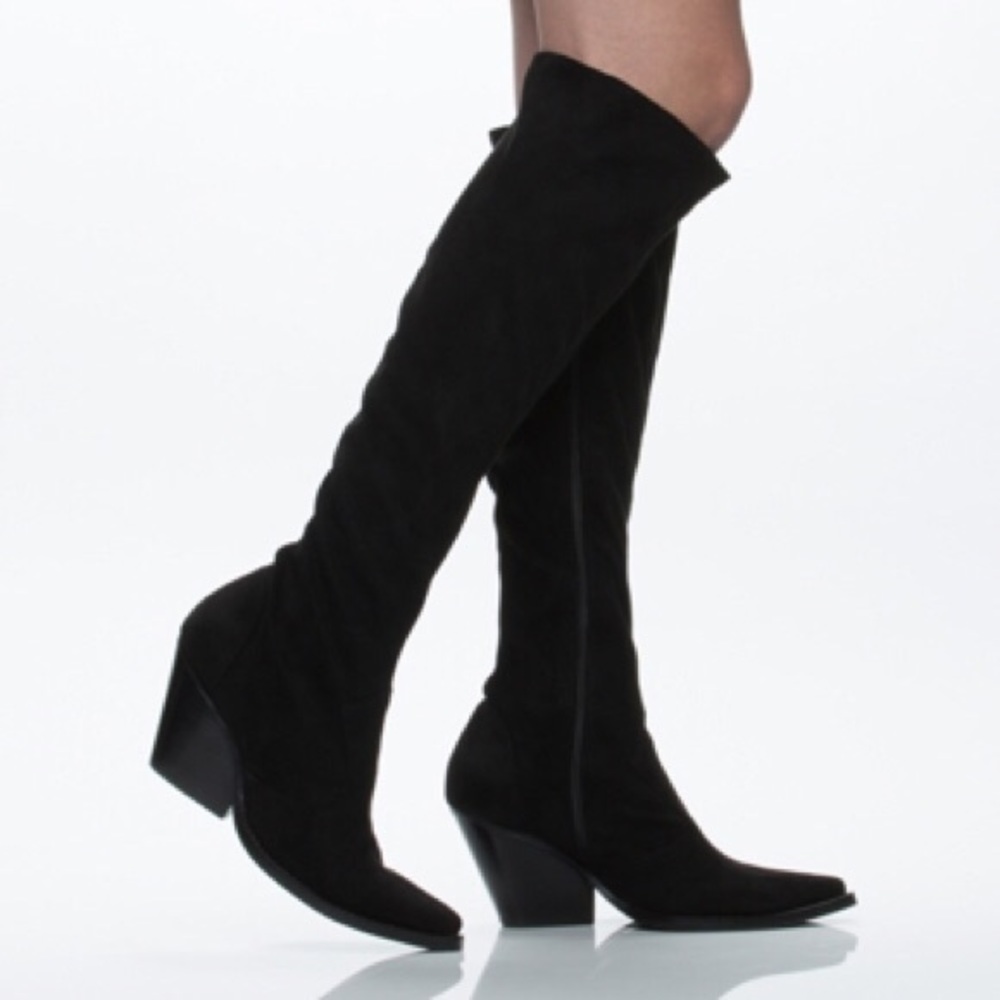 Jeffrey Campbell Gatlin High Suede Boots NWOT